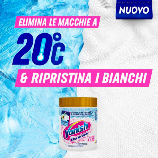 Vanish Oxi Action Pink Smacchiatore in Polvere per Capi Bianchi
