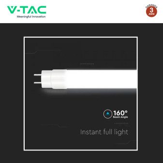 Tubo LED SMD T8 G13 24W Nano-Plastic 150cm con Starter V-Tac