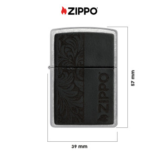 Accendino Zippo mod. 46919 Leather Zippo Design Nero