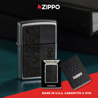 Accendino Zippo mod. 46919 Leather Zippo Design Nero