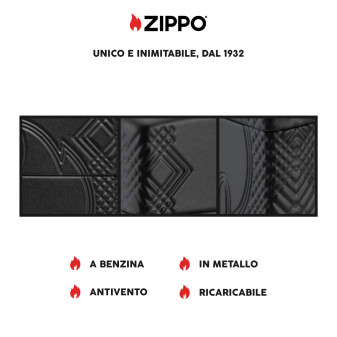 Accendino Zippo mod. 46775 Flame Design cassa Armor
