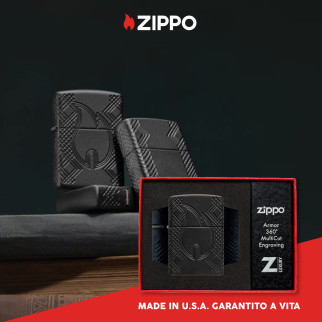 Accendino Zippo mod. 46775 Flame Design cassa Armor