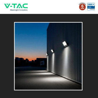 Faro LED 300W SMD Chip CREE IP65 Colore Nero VT-44003