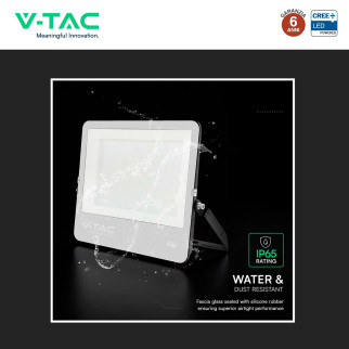 Faro LED 300W SMD Chip CREE IP65 Colore Nero VT-44003