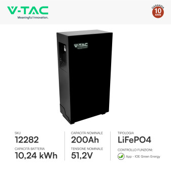 Kit Inverter 6kW + Batteria 10,24kWh + Quadri DC/AC