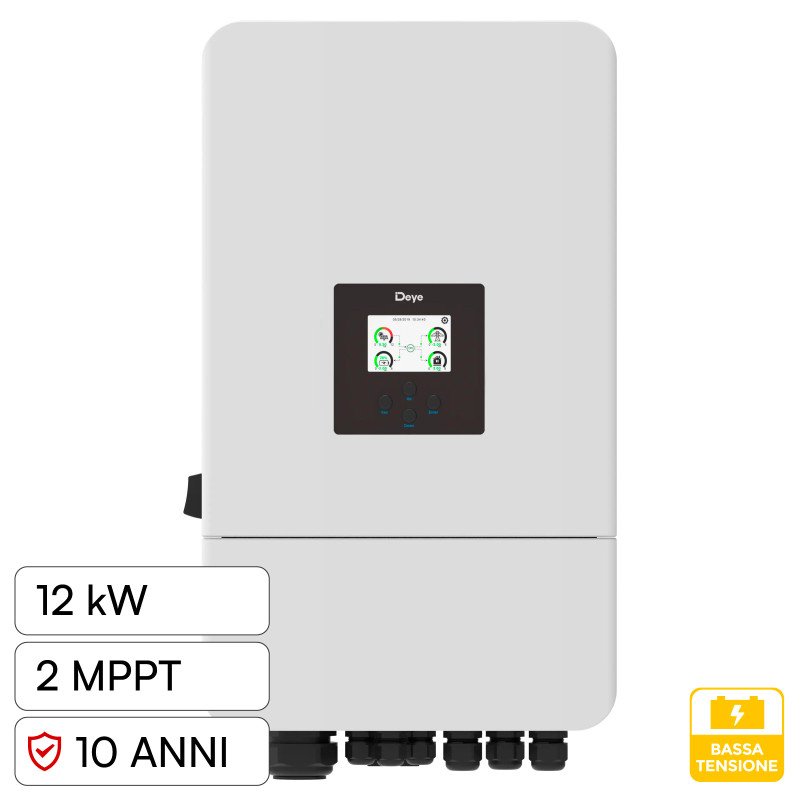 V-Tac Deye Inverter Trifase On-Grid / Off-Grid 12kW IP65