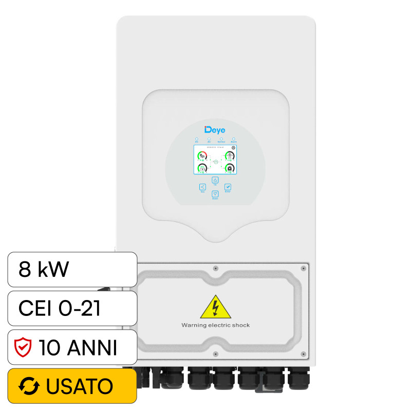V-Tac Inverter Monofase Ibrido On-Grid / Off-Grid 8kW IP65