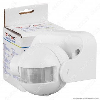 V-Tac VT-8048 Sensore di Movimento a Infrarossi per Lampadine - SKU