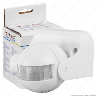 V-Tac VT-8048 Sensore di Movimento a Infrarossi per Lampadine - SKU
