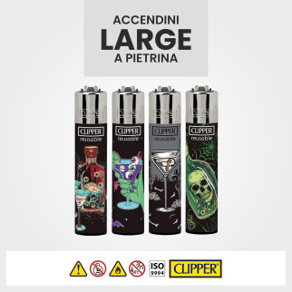 Clipper Large Accendino a Pietrina Dangerous Cocktail 48 Accendini