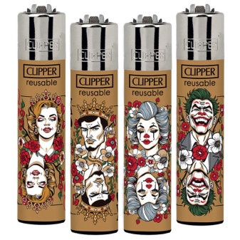 Clipper Large Accendino a Pietrina Pure All In 4 Accendini