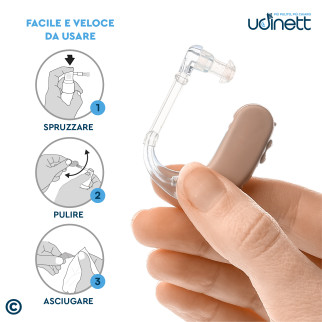 Udinett Spray Detergente per Pulizia Apparecchi Acustici 30ml