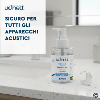 Udinett Spray Detergente per Pulizia Apparecchi Acustici 30ml