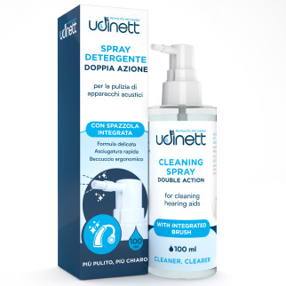 Udinett Spray Detergente per Pulizia Apparecchi Acustici 100ml
