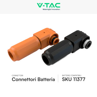 Connettori Potenza Arancione Nero 120A per Batterie V-Tac 11377