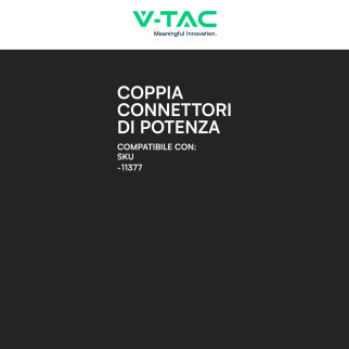 Connettori Potenza Arancione Nero 120A per Batterie V-Tac 11377