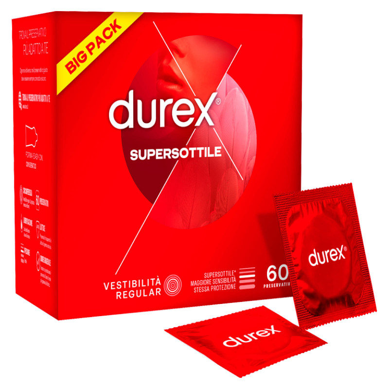 Preservativi Durex Supersottile Alta Sensibilità 60pz