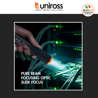 Uniross GX200 Torcia LED 5W 300lm Multifunzione Ricaricabile IPX4