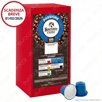 Capsule Gran Crema Baciato Caffè Compatibili Nepresso