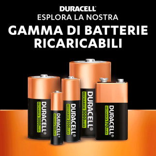 Duracell Value Precharged 1300mAh Pile Ricaricabili Stilo AA