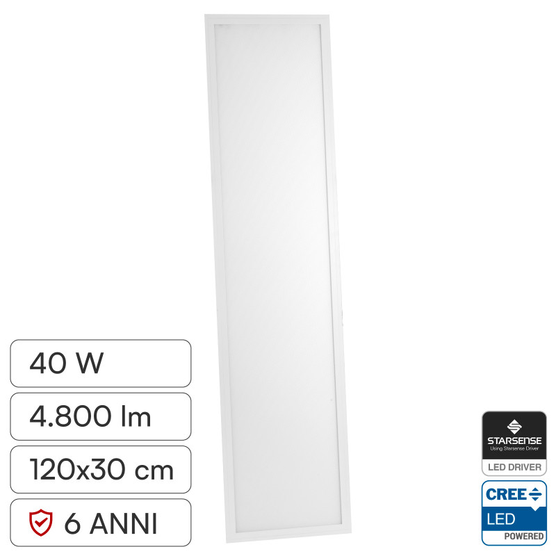 V-Tac VT-61045 Pannello LED CREE Rettangolare 120x30 40W