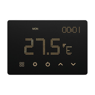 ETTROIT Cronotermostato Digitale Touchscreen Nero - mod. ETWF4302