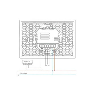 ETTROIT Cronotermostato Digitale Touchscreen Nero - mod. ETWF4302