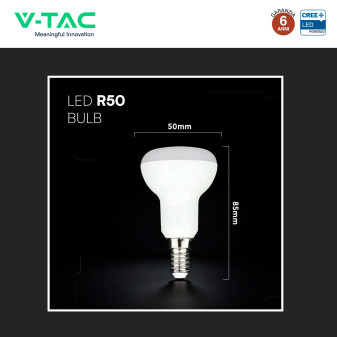 V-Tac VT-250 Lampadina LED E14 4,8W Reflector R50 Chip CREE