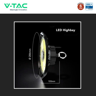 V-Tac VT-91152 Lampada Industriale LED UFO 150W SMD Chip CREE High Bay