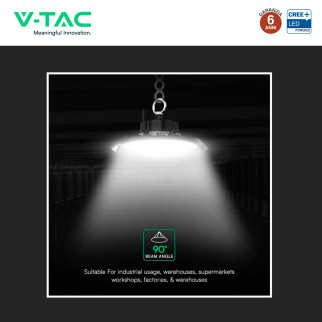 V-Tac VT-91152 Lampada Industriale LED UFO 150W SMD Chip CREE High Bay
