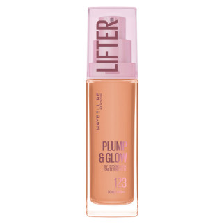 Maybelline New York Lifter Plump & Glow Fondotinta Colore 123  30ml