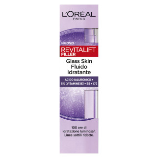 L'Oréal Paris Revitalift Filler Glass Skin Fluido Idratante - Flacone 50ml