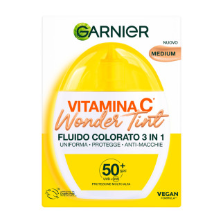 Garnier Vitamina C Wonder Tint Fluido Colorato 3in1 SPF 50+ Medium