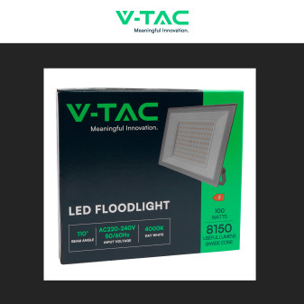 Faro LED 100W SMD IP65 Colore Bianco V-Tac VT-44109