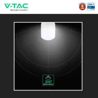 V-Tac VT-202 Lampadina LED E14 2W Tubolare ST26 SMD Chip CREE