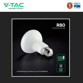 V-Tac VT-280 Lampadina LED E27 11W Reflector R80 SMD Chip CREE