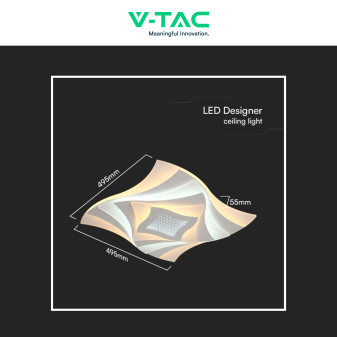 V-Tac Plafoniera LED a Superficie 75W SMD CCT 3in1 Dimmerabile