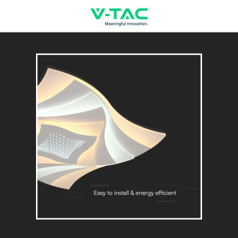 V-Tac Plafoniera LED a Superficie 75W SMD CCT 3in1 Dimmerabile