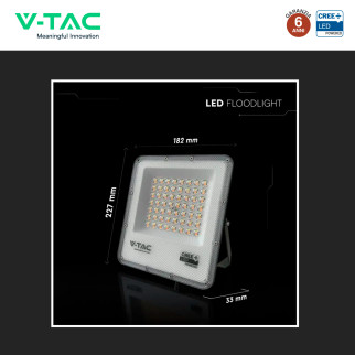 V-Tac VT-44058CCT Faro LED 50W SMD CREE IP65 IK06 CCT 3in1