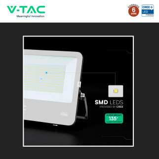 V-Tac VT-44153 Faro LED 150W SMD Chip CREE IP65 IK05 Nero