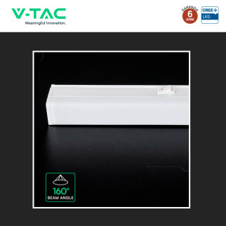 V-Tac VT-065 Plafoniera LED Lineare T5 7W SMD Chip CREE Linkabile