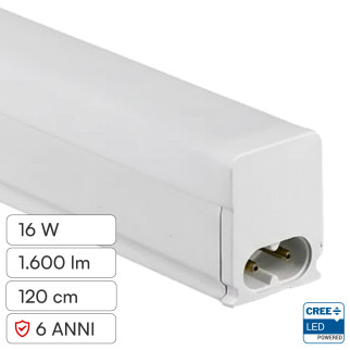 V-Tac VT-125 Plafoniera LED Lineare T5 16W SMD Chip CREE Linkabile