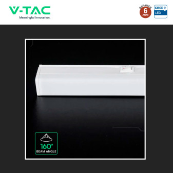 V-Tac VT-125 Plafoniera LED Lineare T5 16W SMD Chip CREE Linkabile