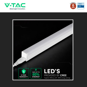 V-Tac VT-125 Plafoniera LED Lineare T5 16W SMD Chip CREE Linkabile