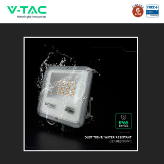 V-Tac VT-44014CCT Faro LED 10W SMD CREE IP65 IK06 CCT 3in1