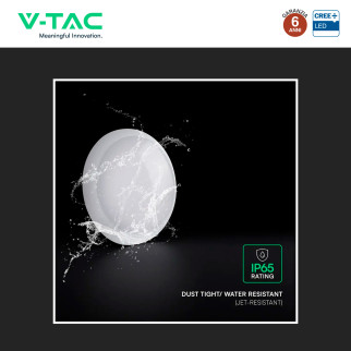 Plafoniera LED 20W SMD Chip CREE IP65 IK08 3in1 CCT V-Tac