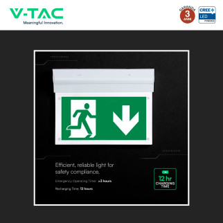 Lampada LED Uscita di Emergenza 2W SMD CREE IP20 V-Tac