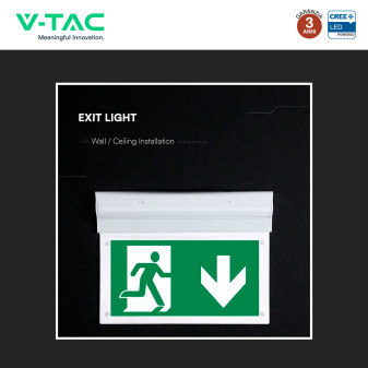 Lampada LED Uscita di Emergenza 2W SMD CREE IP20 V-Tac