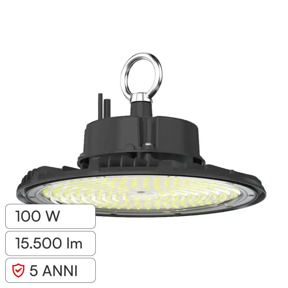 V-Tac VT-91102 Lampada Industriale LED UFO 100W SMD High Bay