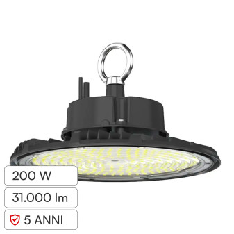 V-Tac VT-91202 Lampada Industriale LED UFO 200W SMD High Bay
